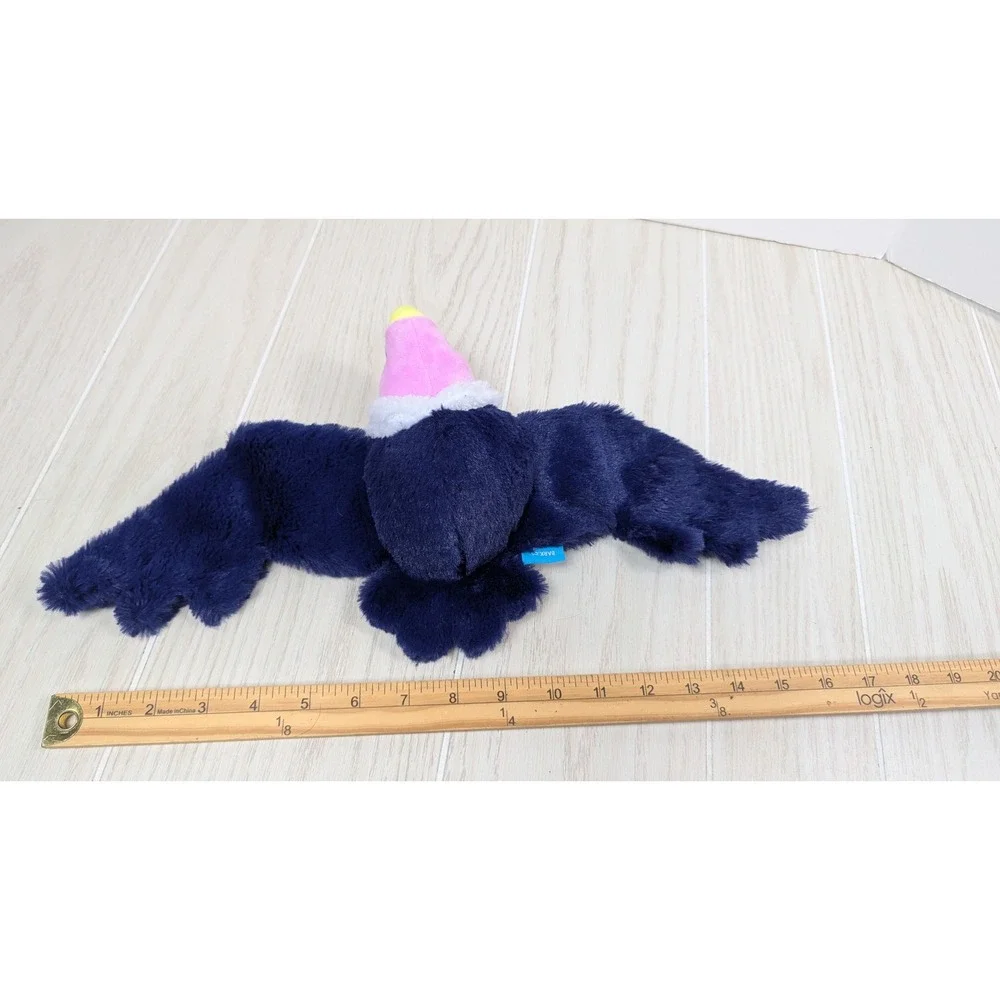 BarkBox Dog Toy Large Blue Salvadore Vulture Plush Squeaker Bird Bark Shop